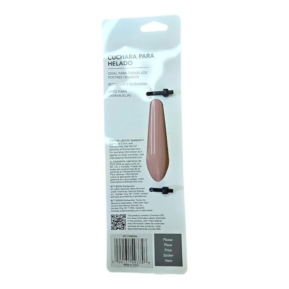 NEW KitchenAid Gourmet Ice Cream Scoop in Dried Rose [Pink] - Picture 3 of 3